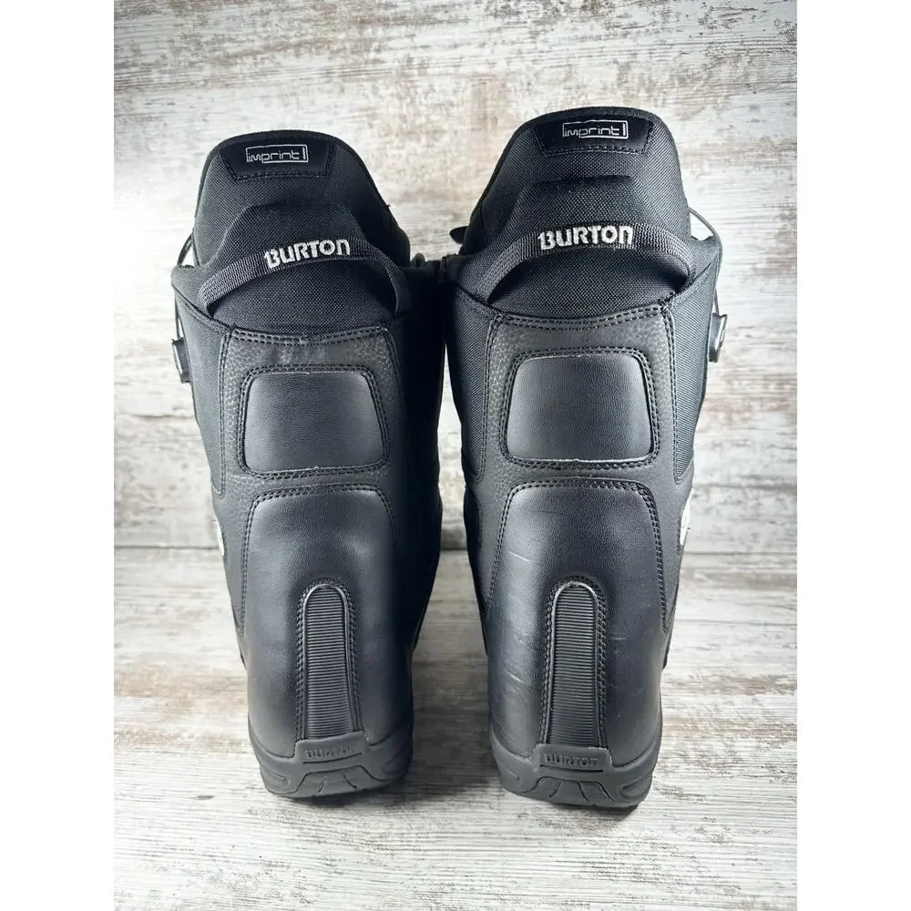 Men's Burton Moto Black Snowboarding Boots Sz 9 EUC!